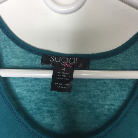 Sugar Rush Medium Teal Tank Top - Picture 3 of 4
